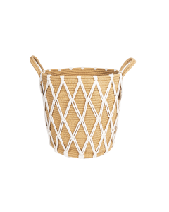 Erfs Laundry Basket Brown Cotton