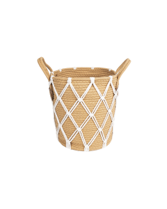 Erfs Laundry Basket Brown Cotton