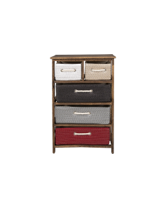 Hapu 4 Layer Organiser Multi-Color Wood Cotton