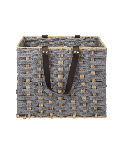 Cajon Storage Basket Gray Paper Iron