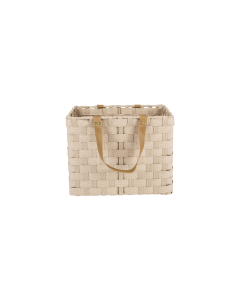 Fabby Storage Basket Beige PVC Iron