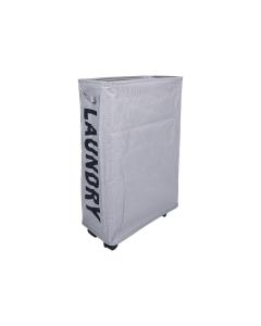 Hefty Laundry Basket Light Gray White Cloth Iron