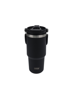 Nuevo Thermos Cup Black Stainless Steel