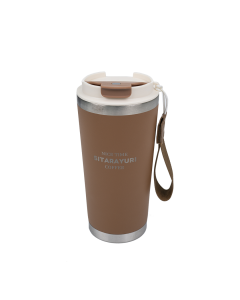 Talcy Stainless Steel Thermos Cup - Brown