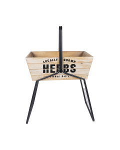 Pyro Basket With Stand Antique Iron