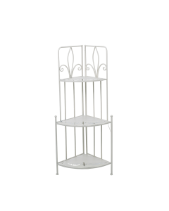 Silo 3 layer Shelves White Iron