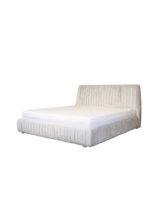 Kent King Bed Light Gray Wood