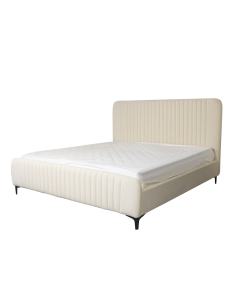 Peyton King Bed Cream Wood