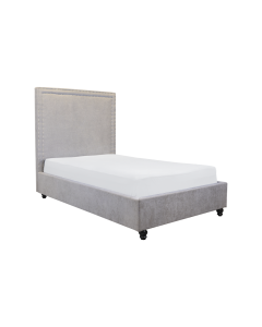 Tiber Single Bed Gray Wood