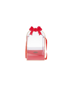 Mahali Gift Box Paper Plastic - Red