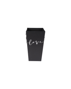 Mahali Flower Gift Paper Box - Black