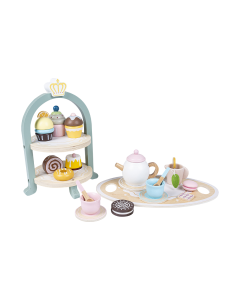 Wooden Tea & Dessert Set