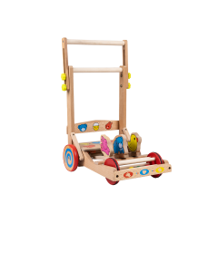 Wooden Pushing Trolley
