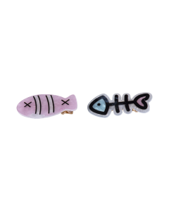 Fishy Hair Clips Acrylic