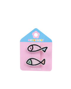Fishy Hair Clips Acrylic