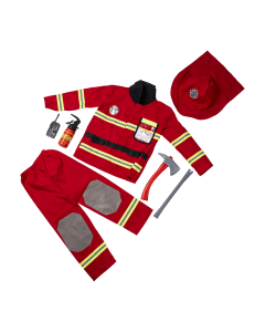 Fireman Costume Polyester Small
