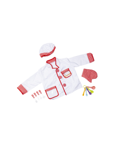 Chef Costume Polyester Medium