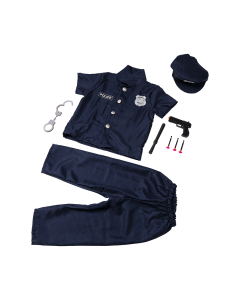 Police Costume Polyester Medium
