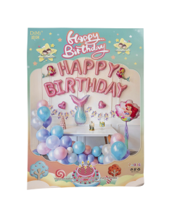 Mermaid Birthday Balloons Multi-Color