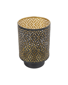 Bozica Tea Light Holder Amber Glass