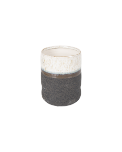 Adwen Plant Pot White Black Ceramic