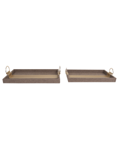 Canvas Leather Tray