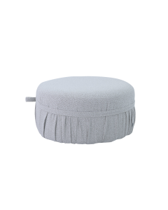 Hopty Poufs Fabric Light Gray