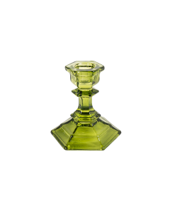 Boyi Glass Candle Holder - Green