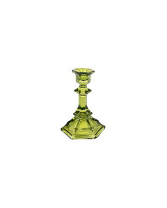 Boyi Candle Holder Green Glass