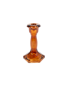 Boyi Glass Candle Holder - Red