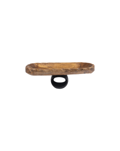 Wanjie Wood Resin Table Decor - Brown Black