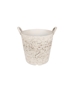 Yolas Plastic Plant Pot - White