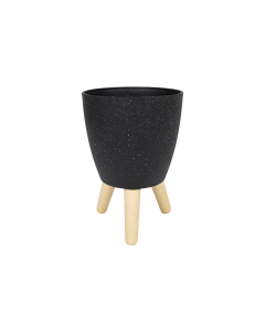 Yolas Plant Pot Black Plastic