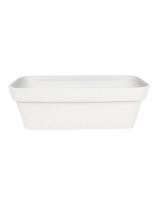 Yolas Plastic Plant Pot - White