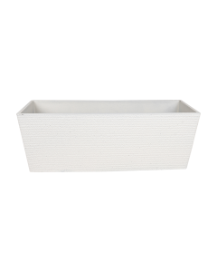 Yolas Plastic Plant Pot - White