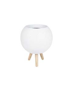 Yolas Plastic Plant Pot - White