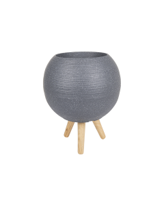 Yolas Plant Pot Gray Plastic