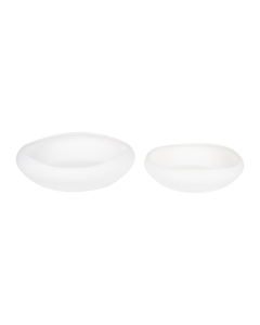 Yolas Plastic Plant Pot - White