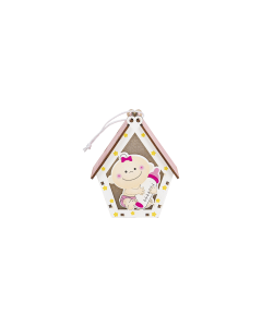 Lale Hanging Decor Multi-Color Wood