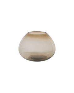Tabia Vase Amber Glass