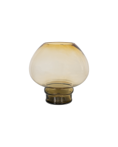 Tabia Vase Amber Glass