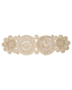 Jieshi Wood Cotton Hanging Decor - Beige