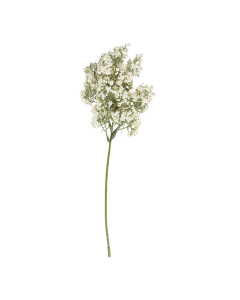 Yeor Artificial Flower White Green Plastic