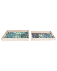 Tufeco Wood Tray Multi-Color