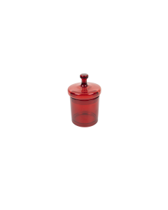Bakaji Sweet Glass Jar - Red