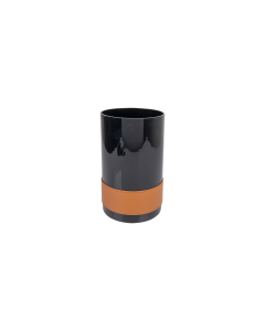 Bakaji Glass Vase Black