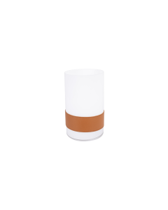 Bakaji Glass Vase - White