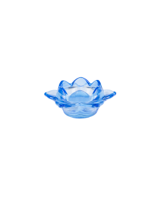 Bakaji Glass Candle Holder - Blue