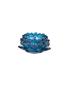 Bakaji Glass Candle Holder - Blue