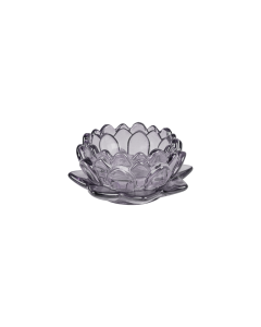 Bakaji Glass Candle Holder - Gray
